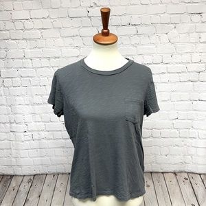 Madewell pocket t-shirt in dark grey